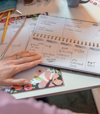 Kalender tafelblad Glitterpret, eeuwigdurend