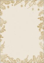 Kerstmotief-papier Gouden Kerst, A4, 90 g/m²