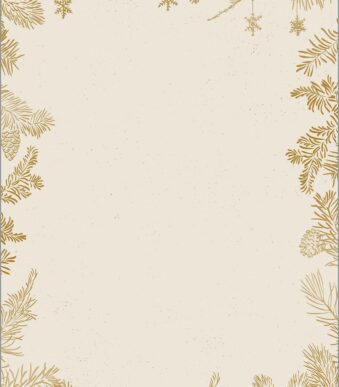 Kerstmotief-papier Gouden Kerst, A4, 90 g/m²