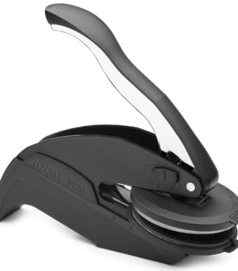 Stempelpers 'IDEAL', zwart, 50 mm, instelbaar.