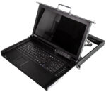 17" LCD KVM-console met KVM-switch, 1 poort, zwart