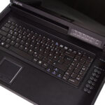 17" LCD KVM-console met KVM-switch, 1 poort, zwart