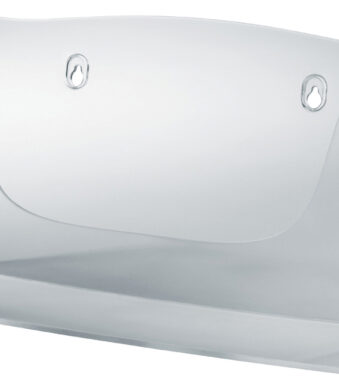 Acrylaat wandhouder voor brochures, liggend A4-formaat.