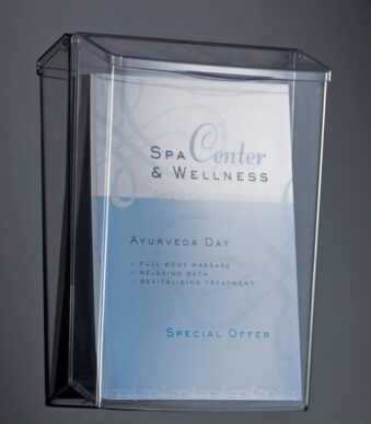 Acrylwandbrochurehouder, A4-formaat.