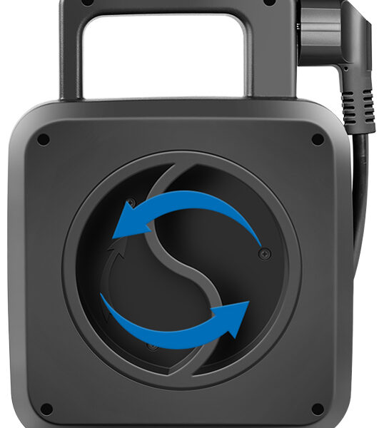 LogiLink kabelhaspel, 4-voudig + 2x USB, kabel: 5 m, zwart