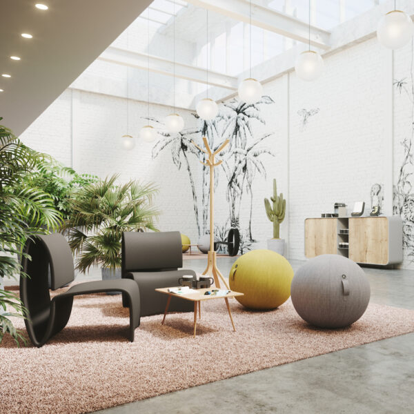 Zitbal 'MHBALL', lichtgrijs