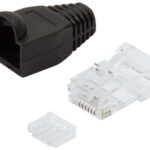 LogiLink RJ45-connectorstukje, categorie 6, onbeschermd, zwart
