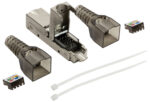 Kant-en-klare kabelconnector STP cat.6A voor veldassemblage