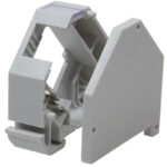 LogiLink montagerailnokadapter voor 1 keystonemodule, lichtgrijs.