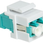 Logiklink glasvezelverdeler, 2x LC-duplex, multimode, aquablauw.