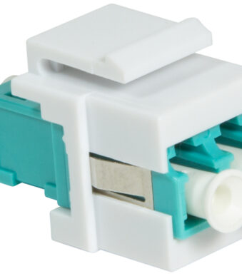 Logiklink glasvezelverdeler, 2x LC-duplex, multimode, aquablauw.