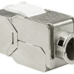 Afgeschermde Cat.6A aansluitmodule klasse EA, grijs