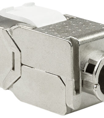 Afgeschermde Cat.6A aansluitmodule klasse EA, grijs