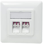 LogiLink koppelingsbox, 2 x LC-duplex-koppeling, wit