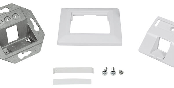 LogiLink inbouwdoos voor keystonemodule, 1-vaks, signaalwit.