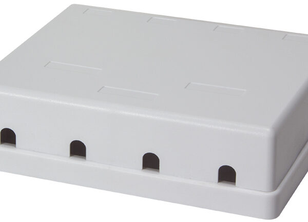 LogiLink opbouw-montagebehuizing voor 4 keystonepoorten, onbeschermd