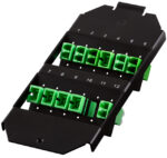 Vloerbasishouder voor 6 glasvezelkoppelingen