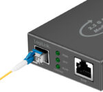 LogiLink 2,5 Gigabit mediaconverter, RJ45/SFP, zwart