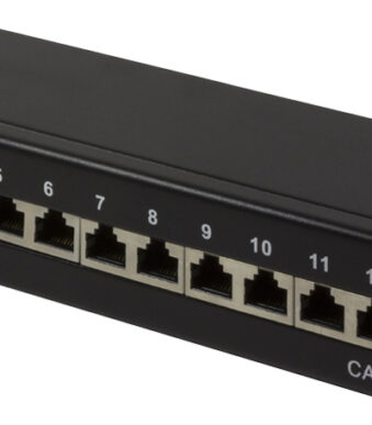 Desktop Patchpaneel Cat.6, Afgeschermd, 12 Poorten