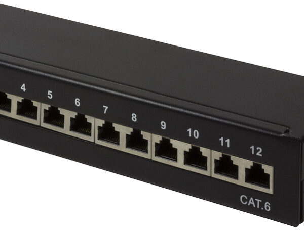 Desktop Patchpaneel Cat.6, Afgeschermd, 12 Poorten