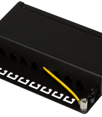 LogiLink Desktop Patchpaneel Cat. 6, afgeschermd, 8 poorten, zwart
