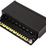 Desktop patchpaneel Cat. 6A, 8 poorten, zwart