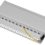 Desktop patchpaneel Cat. 6A, 12 poorten, lichtgrijs