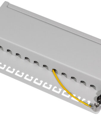 Desktop patchpaneel Cat. 6A, 12 poorten, lichtgrijs