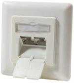 LogiLink aansluitdoos Cat. 6A, 2 x RJ45, zuiver wit (RAL9010)