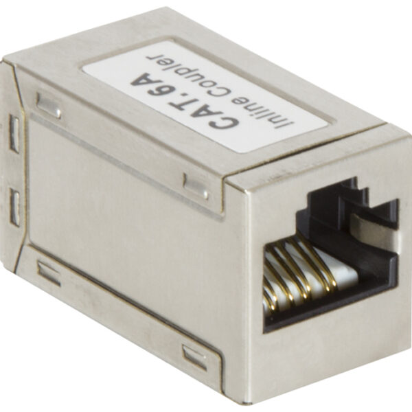 Logikabel kabelverbinder categorie 6A, afgeschermd, smal ontwerp.