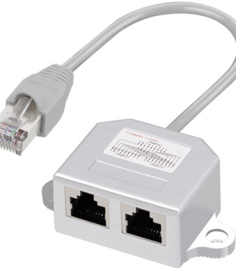 LogiLink RJ45 T-Adapter, parallel doorgelust