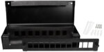 LogiLink behuizing voor consolidatiepunt, 8/12 poorten, zwart