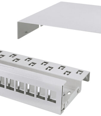 LogiLink aansluitpuntbehuizing, 12-poorts, lichtgrijs