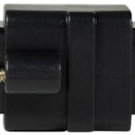 Logilink patchkabelkoppelstuk met flens, categorie 5e, zwart