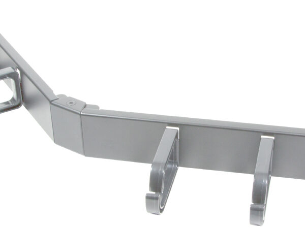 LogiLink 19" schakelpaneel, 1 HE, gehoekt, lichtgrijs.