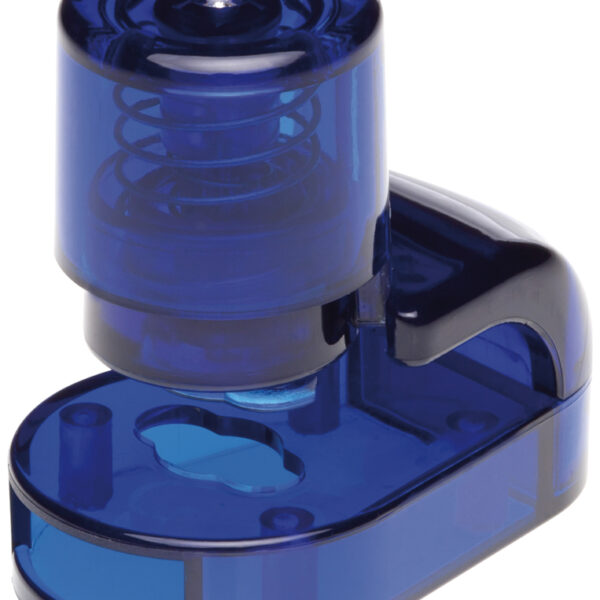 Eerste hulp tablettenuitdrukhulp, blauw-transparant.