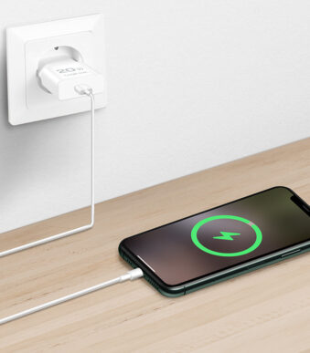 LogiLink USB-C-stopcontactadapter - 20 watt - wit