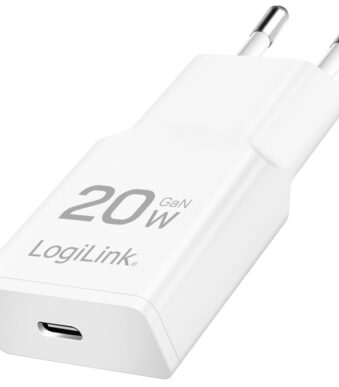 LogiLink USB-C-stopcontactadapter - 20 watt - wit