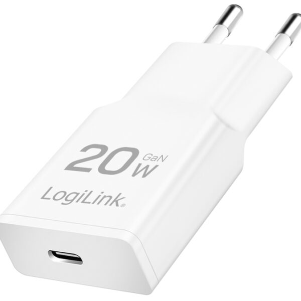 LogiLink USB-C-stopcontactadapter - 20 watt - wit