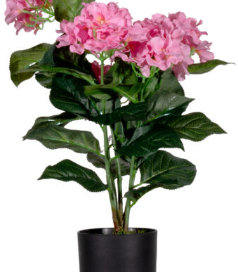 PAPERFLOW kunstbloem - hortensia, roze, hoogte: 55 cm