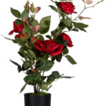 PAPERFLOW kunstrozenstruik - rood, hoogte: 54 cm