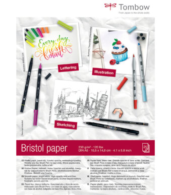 Tombow tekenblok 'Bristol', A4-formaat, blanco, 250 g/m²