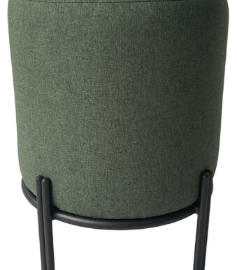 Krukje NEST, rond, stoffen bekleding: groen