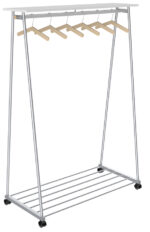 Kaplaststandaard 'Oslo', hoogte 1.780 mm, zilvergrijs