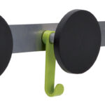 Wandkapstok 'S3', 3 haken, grijs/zwart