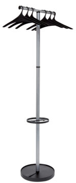 Kapstok 'WAVE2', hoogte 1,74 meter, zilverkleurig