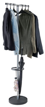 Kapstok 'WAVE2', hoogte 1,74 meter, zilverkleurig