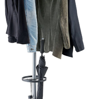 Kapstok 'WAVE2', hoogte 1,74 meter, zilverkleurig