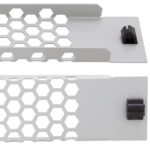 LogiLink 19" ventilatiepaneel, gereedschaploos, 1 hoogte-eenheid, lichtgrijs