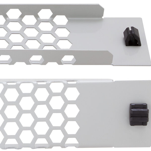 LogiLink 19" ventilatiepaneel, gereedschaploos, 1 hoogte-eenheid, lichtgrijs